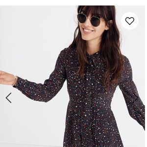 Madewell balsam tie-neck Star dress